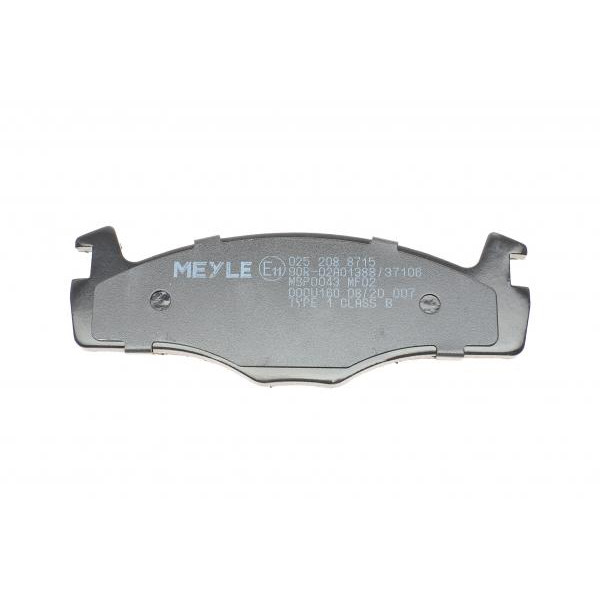0252088715 MEYLE Колодки гальмівні (передні) VW Golf/Jetta 83-91 (137.9x15.3x49)