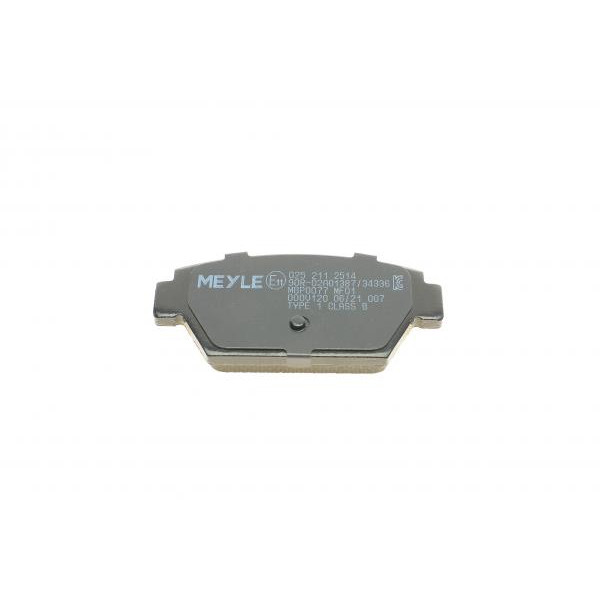 0252112514 MEYLE Колодки гальмівні (задні) Mitsubishi Colt/Lancer 1.6/1.8 GTi 88-94