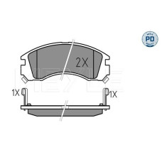 0252136315PD MEYLE Колодки гальмівні (передні) Mitsubishi Outlander/Lancer/Pajero 90-