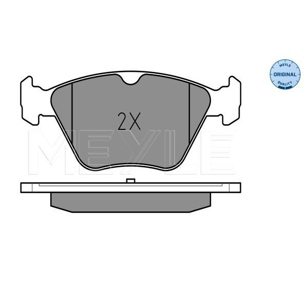 0252167020 MEYLE Колодки гальмівні (передні) MB E-class (W210) 95-02 (ATE)
