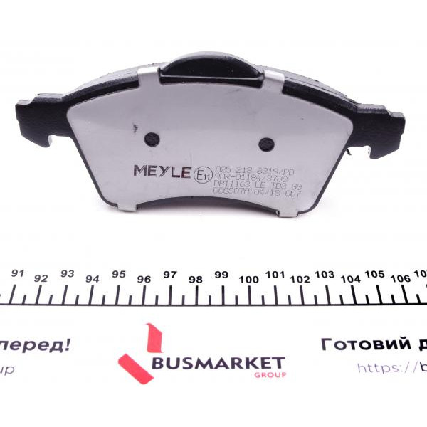 0252188319PD MEYLE Колодки гальмівні (передні) VW T4 90-03 R15 (без датчиків)