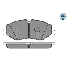 0252206221PD MEYLE Колодки гальмівні (передні) MB Vito (W447) 14-