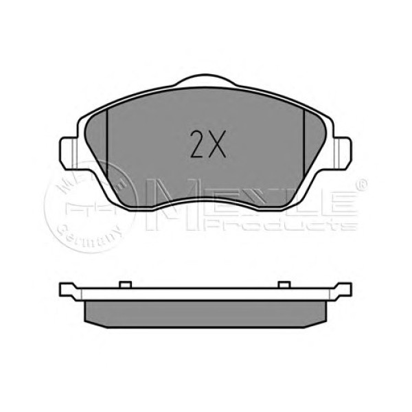 0252322517 MEYLE Колодки гальмівні (передні) Opel Combo 01-04