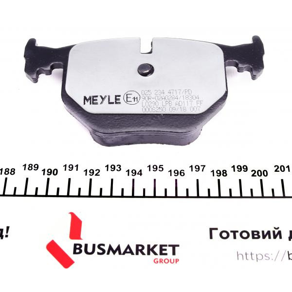 0252344717PD MEYLE Колодки гальмівні (задні) BMW 7 (E65/E66/E67) 01-08 (Ate)