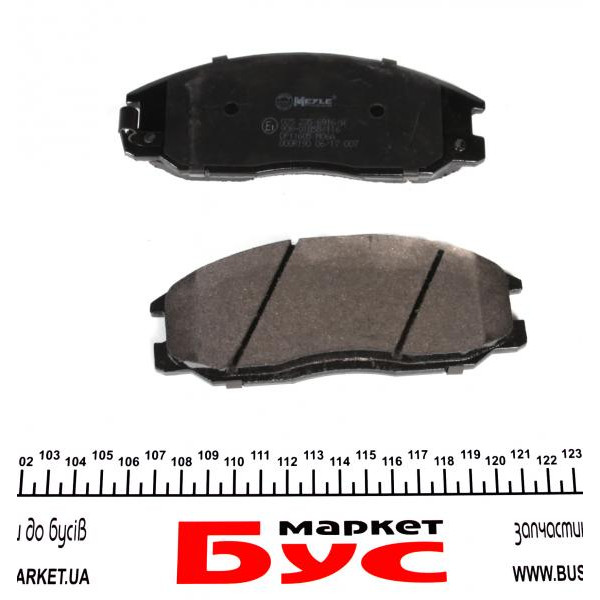 0252356916W MEYLE Колодки гальмівні (передні) Hyundai Santa Fe/Trajet 01-08