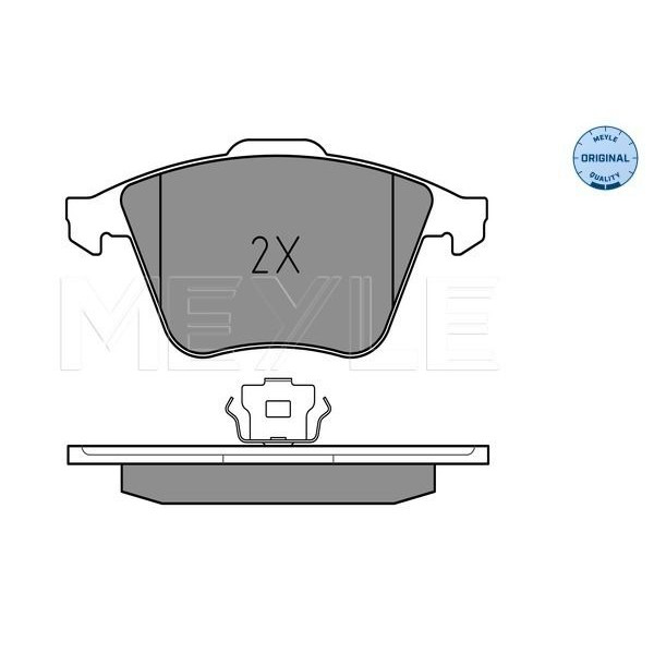 0252380120W MEYLE Колодки гальмівні (передні) Audi A3/Seat Leon/Skoda SuperB/VW Golf/Passat 03-15
