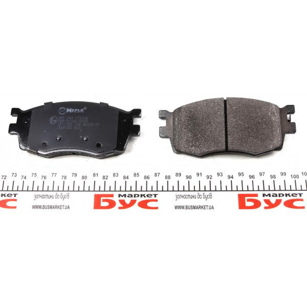 0252431717W MEYLE Колодки гальмівні (передні) Kia Rio/Hyundai Accent 05-