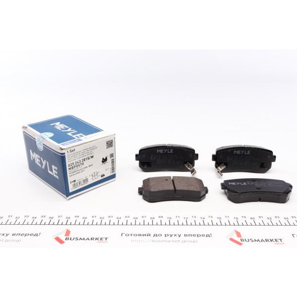 0252432015W MEYLE Колодки гальмівні (задні) Hyundai Accent/I20/I30/Ix35/Sonata/Kia Ceed/Rio/Sportage 1.2-3.3 05-