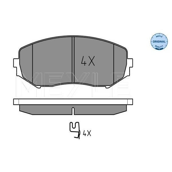 0252434617W MEYLE Колодки гальмівні (передні) Suzuki Grand Vitara 4x4 05-15 (Tokico)