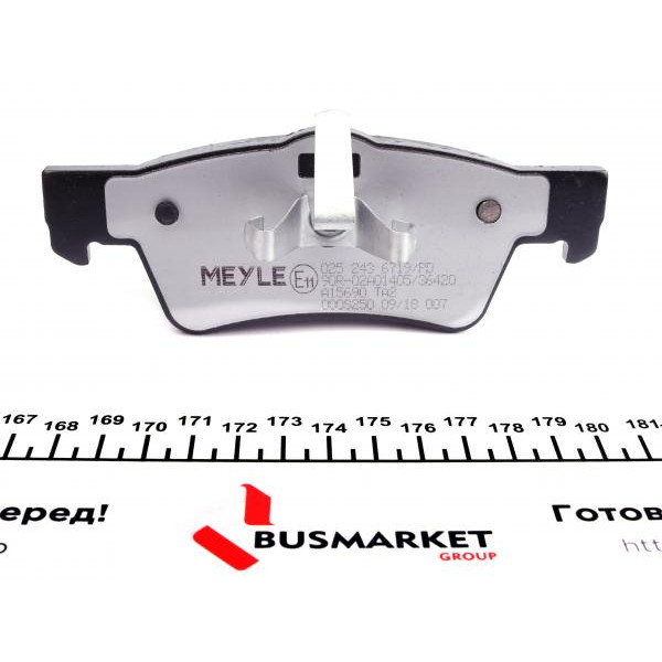 0252436719PD MEYLE Колодки гальмівні (задні) VW T5 03-(Ate) (з датчиком)