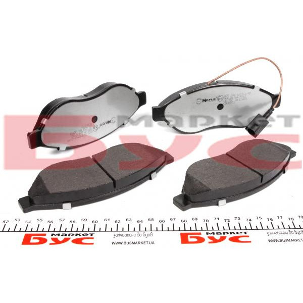 02524468192PD MEYLE Колодки гальмівні (передні) Citroen Jumper/Fiat Ducato/Peugeot Boxer 06- (Platinum)