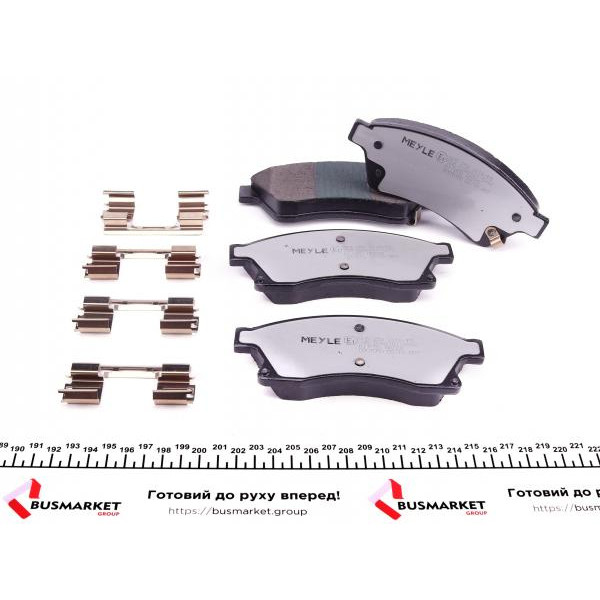 0252503118PD MEYLE Колодки гальмівні (передні) Chevrolet Aveo 11-/Opel Astra J 09-