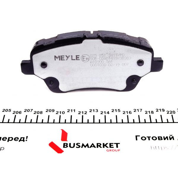 0252513417PD MEYLE Колодки гальмівні (передні) Ford Courier 14- (TRW)