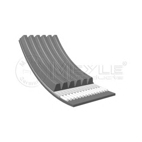 0500061190 MEYLE Ремінь генератора VW T5 1.9TDI 03- (+AC) (6PK1190)