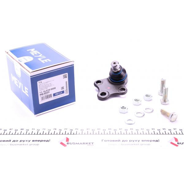 11160100008 MEYLE Опора кульова (передня/знизу) Citroen Berlingo/Peugeot Partner 96- (d=18mm)