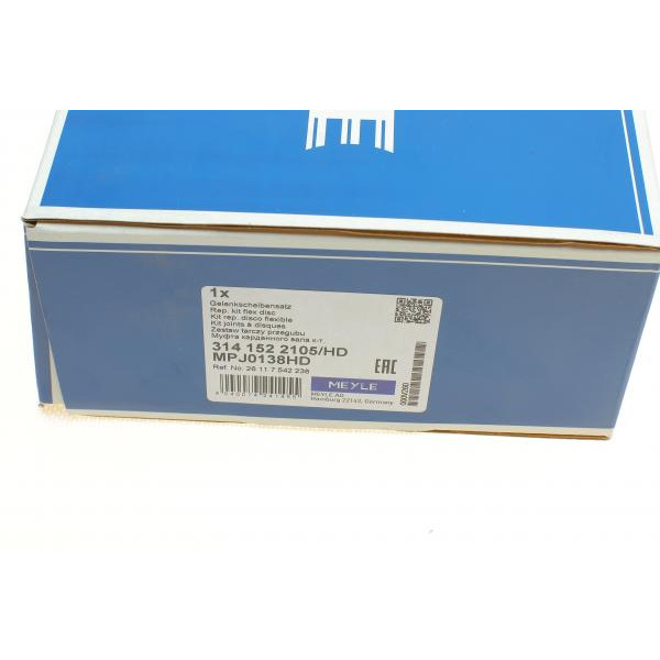 3141522105HD MEYLE Муфта кардана еластична BMW 3 (E90)/5 (E60)/6 (E63)/7 (E65/E66/E6) 2.0D-4.8 03-13 M57/N52/N62