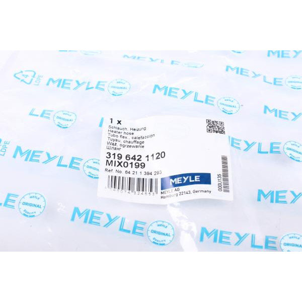 3196421120 MEYLE Патрубок системи охолодження BMW (E36) 2.0-2.8i 90-99