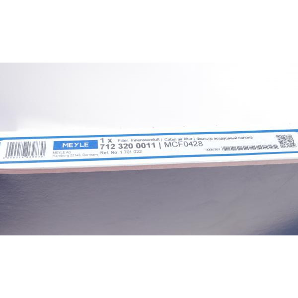 7123200011 MEYLE Фільтр салону Ford Fiesta 1.0-1.6TDCI 08-(вугільний)