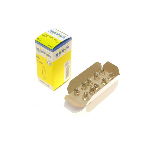 170943000 NARVA Автолампа C3W 12V 3W SV7 Standard (8x28mm)