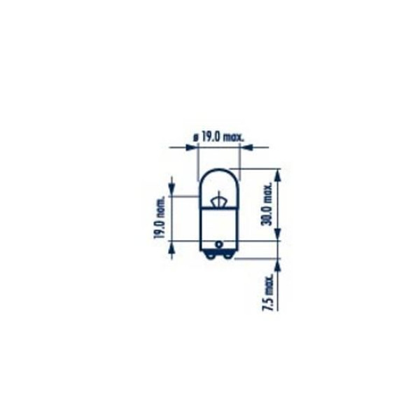 171723000 NARVA Автолампа R5W 12V 5W BA15d Standard