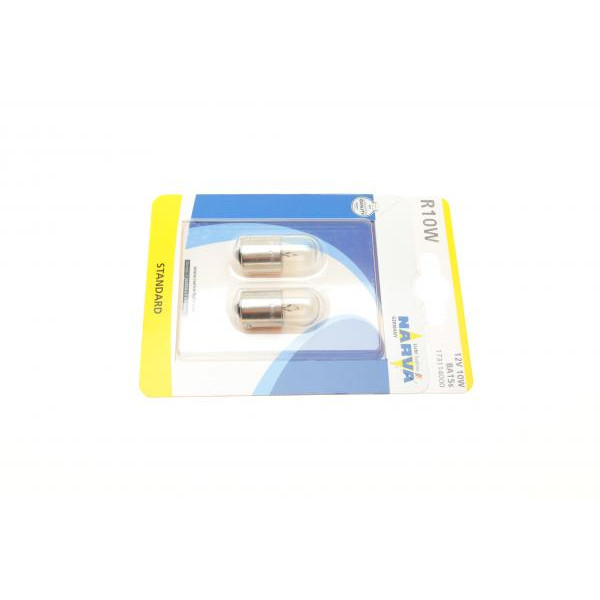 173114000 NARVA Автолампа R10W 12V 10W BA15s Standard (blister/2шт)