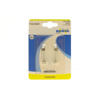 173144000 NARVA Автолампа C10W 12V 10W SV8.5 Standard (L=41/d=11) (blister/ 2 шт)