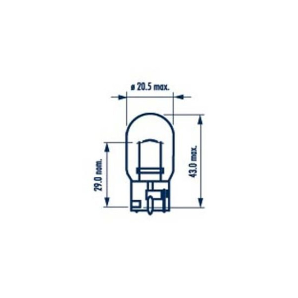 176323000 NARVA Автолампа W21W 12V 21W W3x16d Standard (без цоколя)