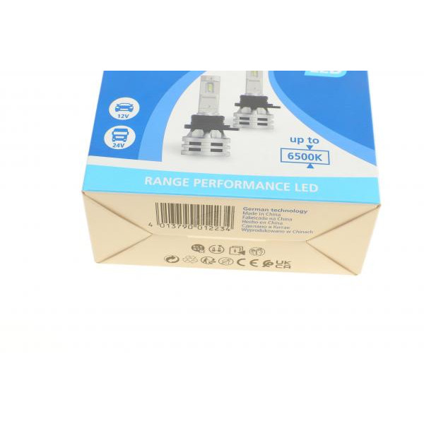 180443000 NARVA Автолампа HIR2 12/24V 24W PX22d Performance LED (2шт) (6500K)