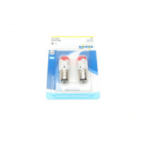 180964000 NARVA Автолампа P21/5W 12V 21/5W BAY15d (LED) (червона) (2 шт.)