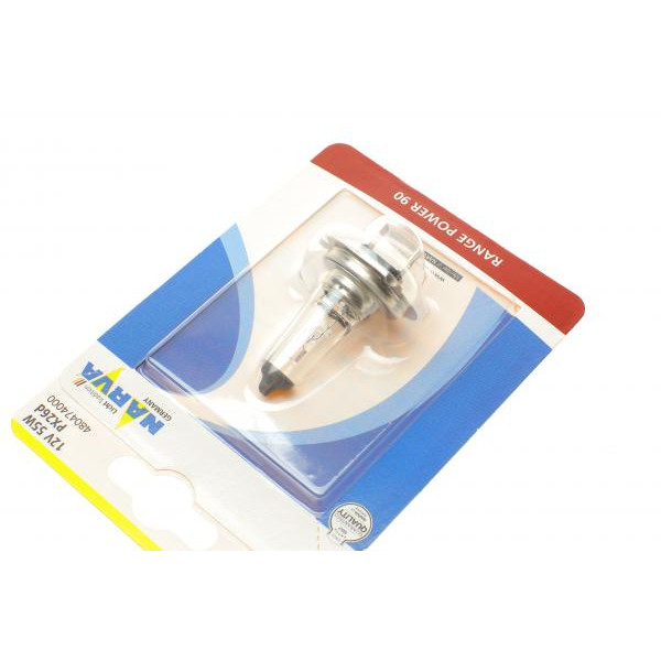 480474000 NARVA Автолампа H7 12V 55W PX26d Range Power 90 (blister/1шт)