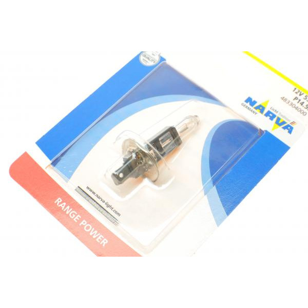 483304000 NARVA Автолампа H1 12V 55W P14.5s Range Power (+ 30%) (blister/1шт)