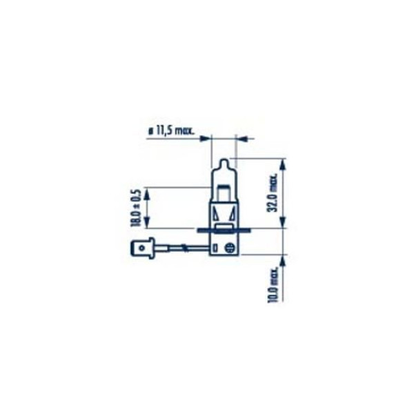483353000 NARVA Автолампа H3 12V 55W PK22s Range Power 50 +