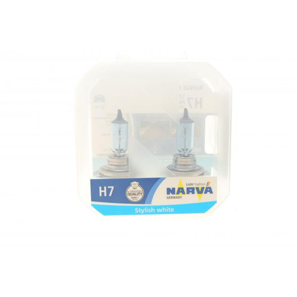 486382100 NARVA Автолампа H7 12V 55W PX26d Range Power Blue+ (3700K) (2 шт.)