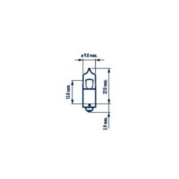 681613000 NARVA Автолампа H6W 12V 6W BAX9s Halogen Miniature