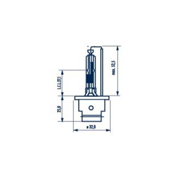 840063000 NARVA Автолампа D2R 85V 35W P32d-3 Xenon