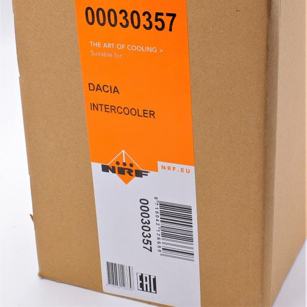 30357 NRF Радиатор интеркулера Dacia Duster 1.5 dCi 10-