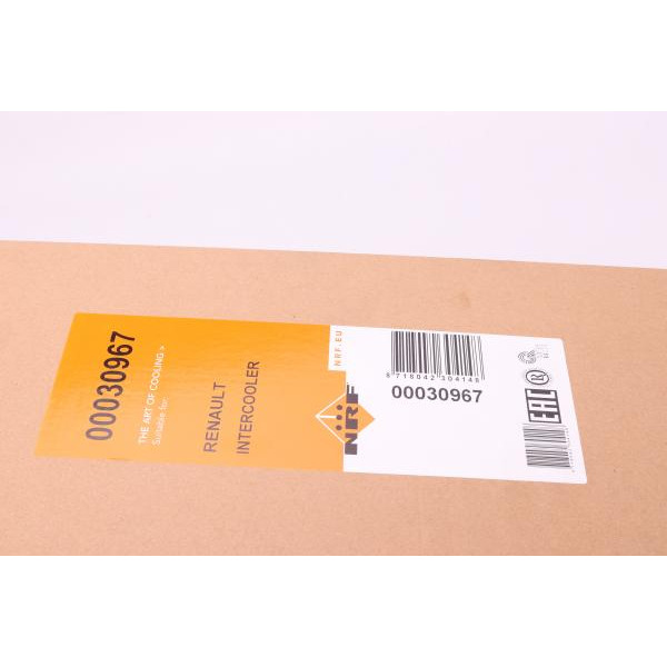 30967 NRF Радіатор інтеркулера Renault Scenic III 1.6 dCi 11-