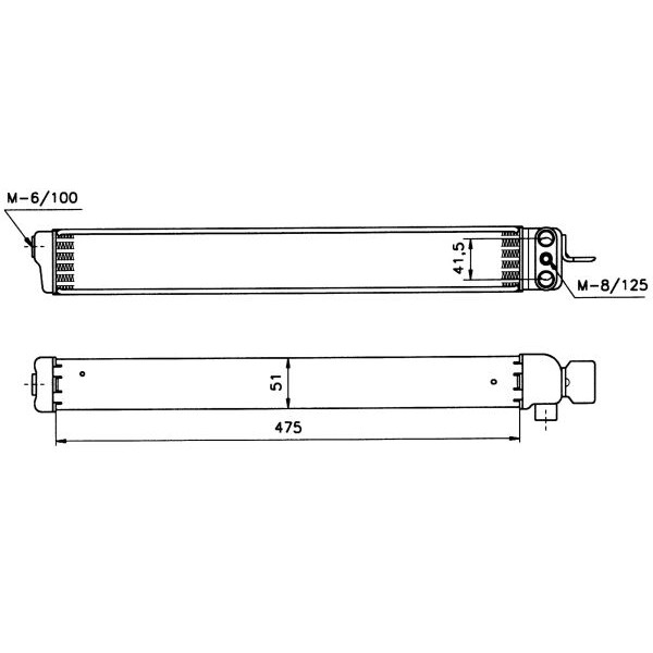 31019 NRF Радіатор масляний BMW 3 (E36) 1.6-3.2 91-98 (теплообмінник) (M51/M43/S50/M51/M52)