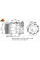 32271 NRF Компресор кондиціонера Ford Focus/C-Max 1.6TDCi 03-12/Mazda 3 1.6DI 04-09