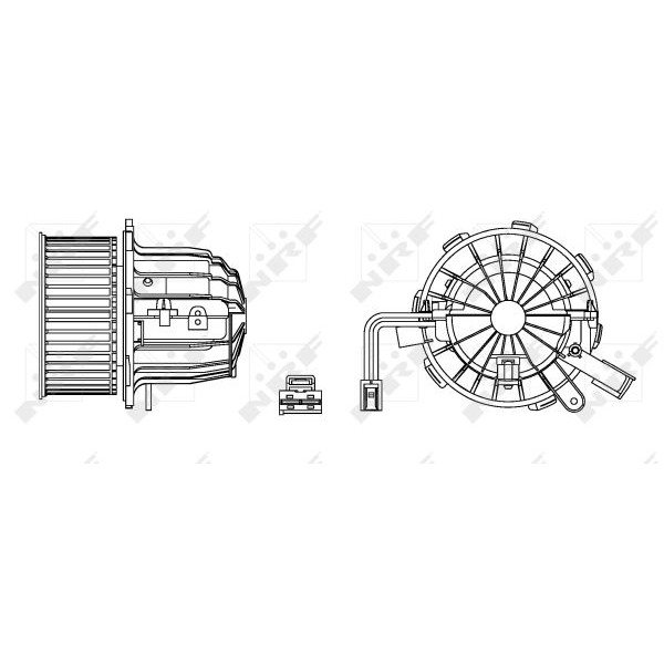34163 NRF Моторчик пічки Audi A4/A5/Q5 09-17