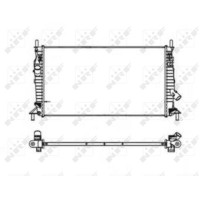 53403 NRF Радіатор охолодження Mazda 3 1.6DI Turbo/MZ-CD/2.0MZR-CD 03-09