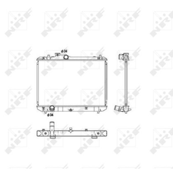 53582 NRF Радіатор охолодження Suzuki Swift 1.3-1.6 05-