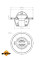 725104 NRF Термостат Audi A4/A5/A6/Q5 2.0TDI 08-17 (82°)