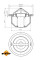 725168 NRF Термостат Citroen Jumper/Fiat Ducato 1.9TD 94-04 (83 °C)