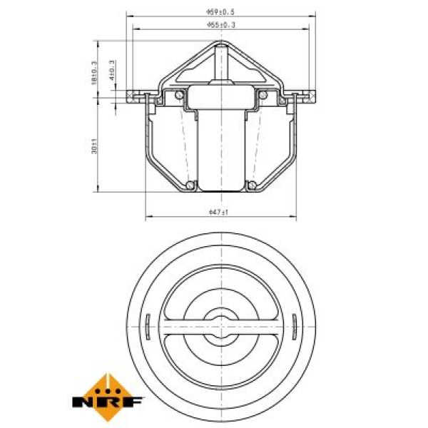 725168 NRF Термостат Citroen Jumper/Fiat Ducato 1.9TD 94-04 (83 °C)