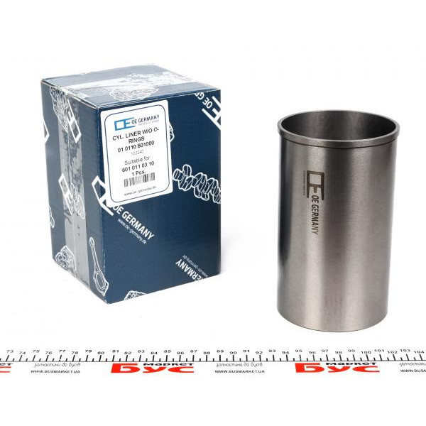 010110601000 OE GERMANY Гільза поршнева MB OM601-603 (d=89mm, D зовніш.=91,50mm, D фланця = 94,05mm)