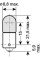 3886X OSRAM Автолампа T6W 12V 6W BA9s