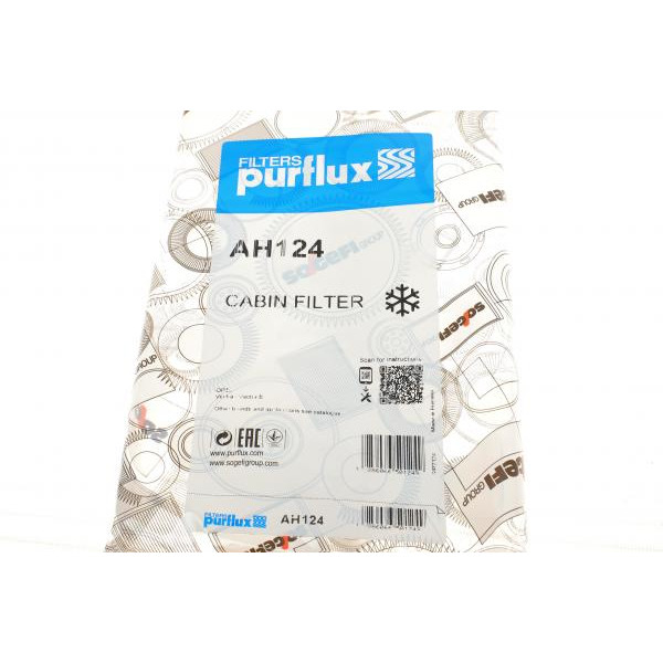 AH124 PURFLUX Фільтр салону Opel Vectra B 1.6/1.8i 16V