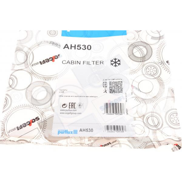 AH530 PURFLUX Фільтр салону Kia Sorento 15-/Toyota C-HR 16-