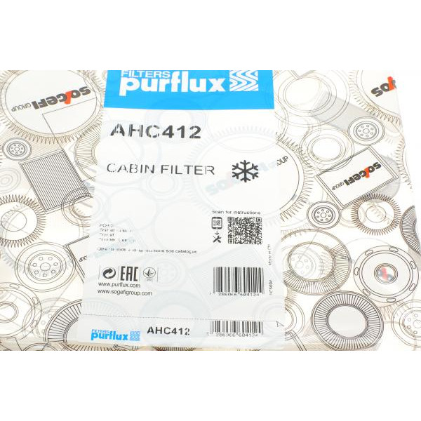 AHC412 PURFLUX Фільтр салону Ford Tourneo/Transit 2.0-2.2TDCi 12-(вугільний)